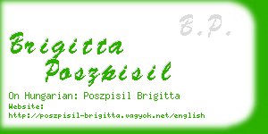 brigitta poszpisil business card